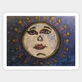 Sweet moon rising by Riley Sticker